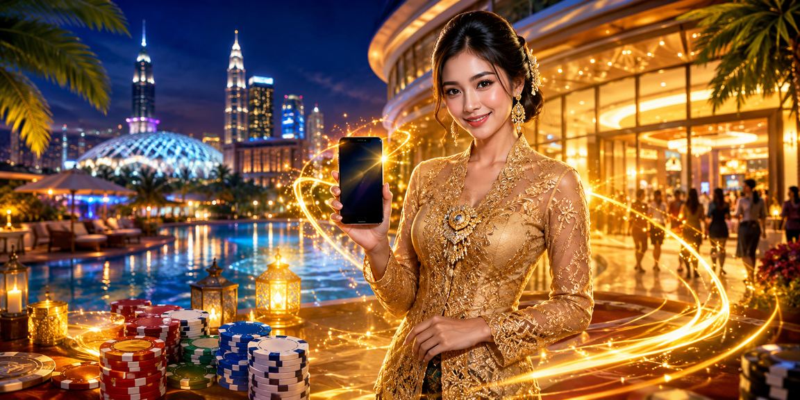 Pengguna wanita dari Selangor bermain kasino dalam talian menggunakan aplikasi 530e